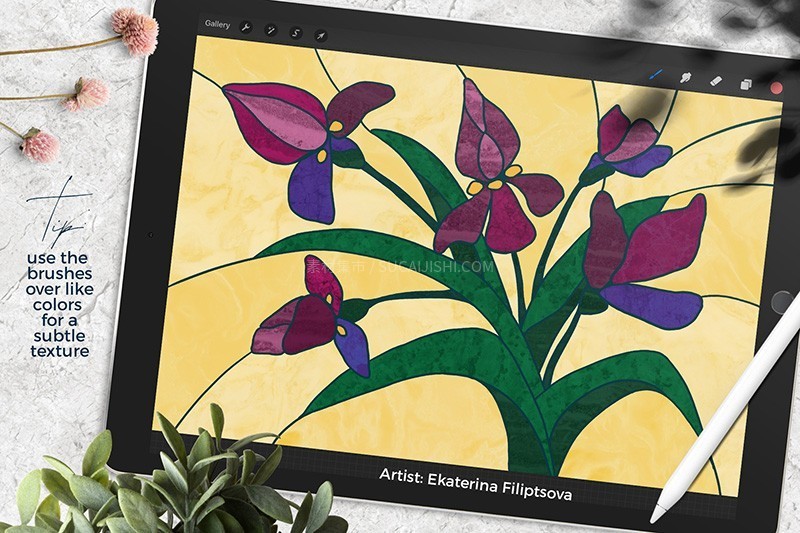 70+Procreate大理石纹理笔刷